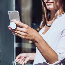 Load image into Gallery viewer, Black-White American Flag - USA PopSockets Grip and Stand for Phones and Tablets - Cell Phone Mount
