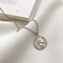 Load image into Gallery viewer, Bohemia Round Coin Choker Necklace Pendant For Women Medal Gold Silver Color Disc Face Necklace Dainty Gifts New European 2018 - Pendant
