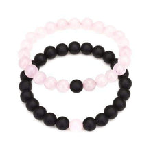 Load image into Gallery viewer, Classy Couples Bracelet Black/Rose - Bracelet

