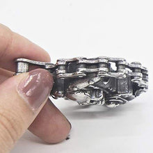 Load image into Gallery viewer, Davitu AMUMIU Fashion Pentagram Pan God Skull Goat Head Pendant Necklace Luck Satanism Occult Metal Vintage Silver Star Necklace HZP336 -
