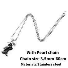 Load image into Gallery viewer, devil skull necklace pendant Stainless Steel Quality for Men good detail titanium Steel Jewelry drop
