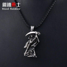 Load image into Gallery viewer, devil skull necklace pendant Stainless Steel Quality for Men good detail titanium Steel Jewelry drop
