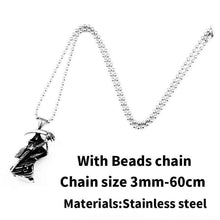 Load image into Gallery viewer, devil skull necklace pendant Stainless Steel Quality for Men good detail titanium Steel Jewelry drop
