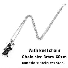 Load image into Gallery viewer, devil skull necklace pendant Stainless Steel Quality for Men good detail titanium Steel Jewelry drop
