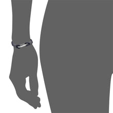 Load image into Gallery viewer, Edforce Braided Genuine Leather 2-Strand Cuff Bracelet with Stainless Steel Clasp (Prussian Blue) - Jewelry
