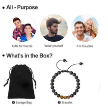 Load image into Gallery viewer, Essential Oil Bracelet for Men Diffuser - Mens Tiger Eye Stone Beads Bracelet Adjustable Natural Yoga Anxiety Stress Relief Mens Essential
