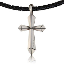 Load image into Gallery viewer, EVBEA Crucifix West Syrian Cross Pendants&amp;Necklaces Stainless Steel Chain Vintage Catholic Religious Men Jewelry(2 Chians)
