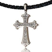 Load image into Gallery viewer, EVBEA Crucifix West Syrian Cross Pendants&amp;Necklaces Stainless Steel Chain Vintage Catholic Religious Men Jewelry(2 Chians)
