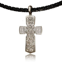 Load image into Gallery viewer, EVBEA Crucifix West Syrian Cross Pendants&amp;Necklaces Stainless Steel Chain Vintage Catholic Religious Men Jewelry(2 Chians)
