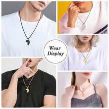 Load image into Gallery viewer, FaithHeart African Map Eye of Horus Necklace Stainless Steel Ancient Egyptian Symbol of Protection Jewelry Men Women Talisman Pendants

