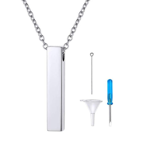 FaithHeart Cremation Urn Necklace Women Men 316L Stainless Steel Memento Jewelry Pet Ashes/Perfume Heart Keepsake Pendant Necklace for