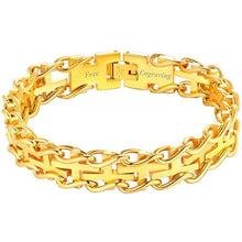 Load image into Gallery viewer, FaithHeart Cross Bracelet Bible Verse Prayer Jewelry Stainless Steel/18K Gold Plated Resilient Beads Chain Bracelet Christian Praying Hands
