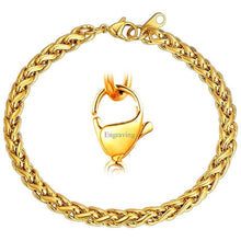 Load image into Gallery viewer, FaithHeart Cross Bracelet Bible Verse Prayer Jewelry Stainless Steel/18K Gold Plated Resilient Beads Chain Bracelet Christian Praying Hands
