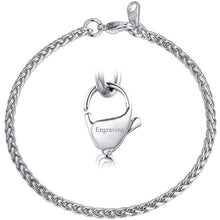 Load image into Gallery viewer, FaithHeart Cross Bracelet Bible Verse Prayer Jewelry Stainless Steel/18K Gold Plated Resilient Beads Chain Bracelet Christian Praying Hands
