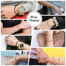 Load image into Gallery viewer, FaithHeart Cross Bracelet Bible Verse Prayer Jewelry, Stainless Steel/18K Gold Plated Resilient Beads Chain Bracelet Christian Praying Hands Coin Medal Saint Benedict Bracelets (Send Gift Box)
