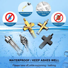 Load image into Gallery viewer, FaithHeart Hourglass Cremation Urn Necklace Women Men Stainless Steel Memento Jewelry Pet Ashes/Perfume Keepsake Pendant Necklace for Memory
