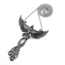 Load image into Gallery viewer, good detail 3D Phoenix Men necklace with pendant Stainless Steel Charm Choker bird Animal Jewelry
