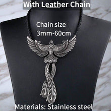 Load image into Gallery viewer, good detail 3D Phoenix Men necklace with pendant Stainless Steel Charm Choker bird Animal Jewelry
