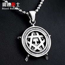 Load image into Gallery viewer, good detail Stainless Steel skull pendant david of star skull Jewelry for men

