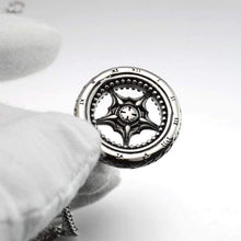 Load image into Gallery viewer, Gothic Roman Words Tire Wheel Mens Stainless Steel Charm Pendant Necklaces Jewelry - Pendant Necklace
