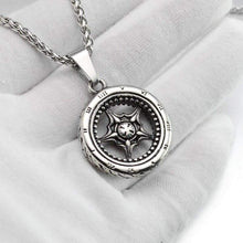 Load image into Gallery viewer, Gothic Roman Words Tire Wheel Mens Stainless Steel Charm Pendant Necklaces Jewelry - Pendant Necklace

