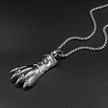 Load image into Gallery viewer, Gothlic Biker 316L Bear Claw Glove Stainless Steel Pendant Necklace with SS Chain 60 CM - Pendant Necklace
