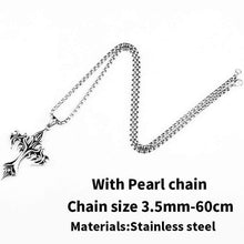 Load image into Gallery viewer, green stone Stainless Steel pendant necklace man power glory compass Jewelry
