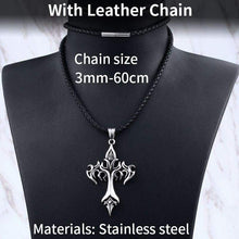 Load image into Gallery viewer, green stone Stainless Steel pendant necklace man power glory compass Jewelry
