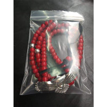 Load image into Gallery viewer, Handmade Indian Style Sterling Silver 925 Eagle Pendant Bead Necklace Men Women Deerskin Leather Long Necklace Customize Jewelry
