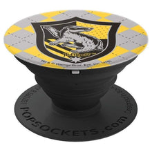 Load image into Gallery viewer, Harry Potter Hufflepuff Plaid Sigil PopSockets Grip and Stand for Phones and Tablets - Cell Phone Mount
