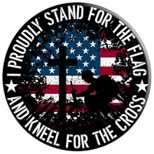 Load image into Gallery viewer, I Proudly Stand For The Flag Kneel For The Cross PopSockets Grip and Stand for Phones and Tablets - Cell Phone Mount
