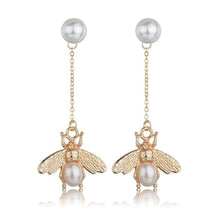 Load image into Gallery viewer, Individuality Gold&amp;Sliver Insect Drop Earrings For Women Special Fashion Design Jewelry Classic Decoration Earrings Gold - 200000168
