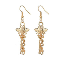 Load image into Gallery viewer, Individuality Gold&amp;Sliver Insect Drop Earrings For Women Special Fashion Design Jewelry Classic Decoration Earrings Gold - 200000168
