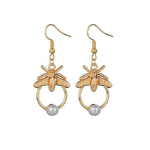 Load image into Gallery viewer, Individuality Gold&amp;Sliver Insect Drop Earrings For Women Special Fashion Design Jewelry Classic Decoration Earrings Gold - 200000168
