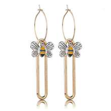 Load image into Gallery viewer, Individuality Gold&amp;Sliver Insect Drop Earrings For Women Special Fashion Design Jewelry Classic Decoration Earrings Gold - 200000168
