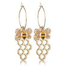 Load image into Gallery viewer, Individuality Gold&amp;Sliver Insect Drop Earrings For Women Special Fashion Design Jewelry Classic Decoration Earrings Gold - 200000168
