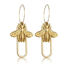 Load image into Gallery viewer, Individuality Gold&amp;Sliver Insect Drop Earrings For Women Special Fashion Design Jewelry Classic Decoration Earrings Gold - 200000168
