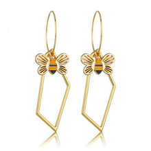 Load image into Gallery viewer, Individuality Gold&amp;Sliver Insect Drop Earrings For Women Special Fashion Design Jewelry Classic Decoration Earrings Gold - 200000168
