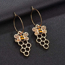 Load image into Gallery viewer, Individuality Honeybee Honeycomb Women Drop Earrings Hot Trendy Wonderful Decoration For Women Party Drop Earrings Jewelry - Earrings
