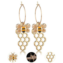 Load image into Gallery viewer, Individuality Honeybee Honeycomb Women Drop Earrings Hot Trendy Wonderful Decoration For Women Party Drop Earrings Jewelry - Earrings
