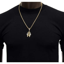 Load image into Gallery viewer, Jewel Town Mens Gold Plated Egyptian Pharaoh Hip-Hop Pendant 24 Rope Chain Necklace D441 - Pendant Necklace

