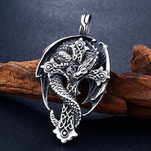 Load image into Gallery viewer, jewelry chinese dragon pendant Stainless Steel Chain necklace funny gift
