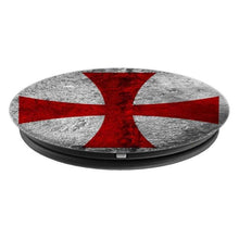 Load image into Gallery viewer, Knight Templar Crusader Distressed Red Cross - Cell Phone Mount
