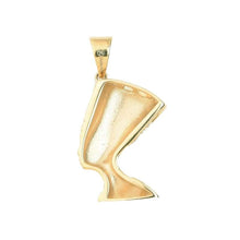 Load image into Gallery viewer, Lax Jewelry Mens Stainless Steel Egypt Queen Nefertiti Pendant Necklace 24 inch Cuban Chain (Egypt Queen Nefertiti) - Pendant Necklace
