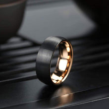 Load image into Gallery viewer, religous-jesus-cross-ring-amulet-jewlry-gold-black-rosegold-stainless-steel-letter-initials-letter-monogram-bible-rings-women-5-colors
