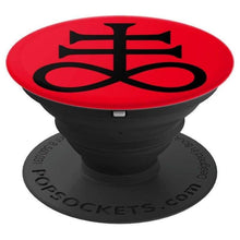 Load image into Gallery viewer, Leviathan Cross Sigil of Satan Satans Cross PopSockets Grip and Stand for Phones and Tablets - Cell Phone Mount
