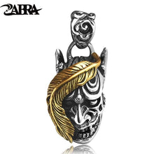 Load image into Gallery viewer, Luxury Devil Satan Skull Pendant Biker Men Steampunk Necklace Dark World 925 Sterling Silver Gothic Jewelry
