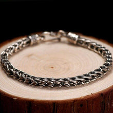 Load image into Gallery viewer, Luxury Sterling Silver Mens Bracelet Wrist Thai Silver 925 Bracelets Man Vintage Jewelry Gift
