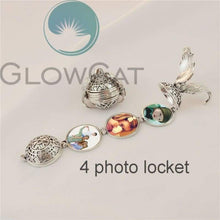 Load image into Gallery viewer, Magic 4 Photo Pendant Memory Floating Locket Necklace Angel Wings Flash Box Fashion Album Box Necklaces - Pendant Necklace
