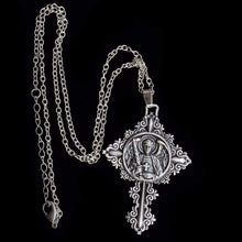 Load image into Gallery viewer, Men Necklace Archangel Michael Protect Me Saint Shield Protection Pendant Amulet Jewelry - Pendant Necklace
